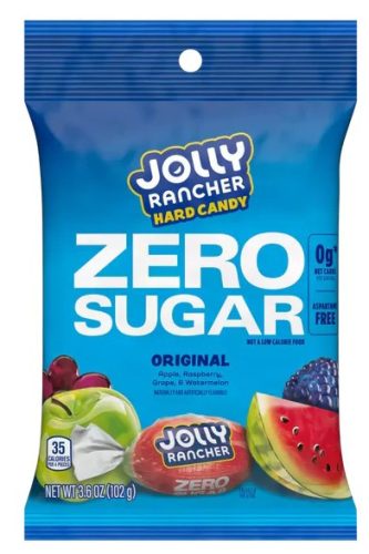 Jolly Rancher Hard Candy Zero Sugar Gyümölcsös cukorka 102g