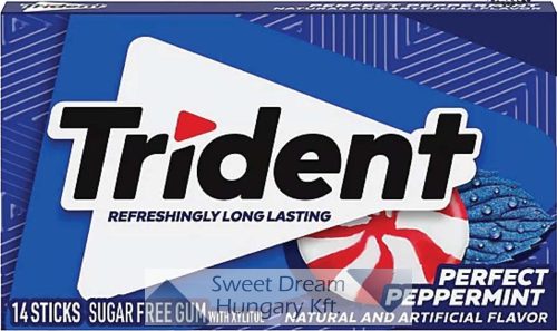 Trident Perfects Peppermint Rágógumi borsmenta ízesítéssel, cukormentes 14db