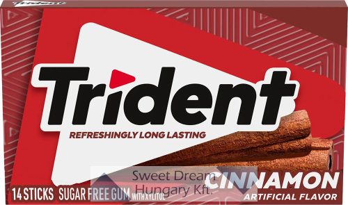 Trident Cinnamon Rágógumi fahéj ízesítéssel, cukormentes 14db