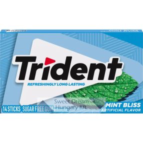  Trident Mint Bliss Rágógumi mentás ízesítéssel, cukormentes 14db