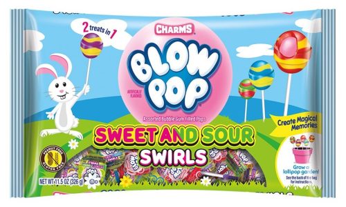 Charms Blow Pop Sweet&Sour Swirls 326g