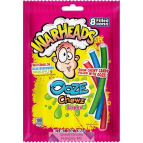 Warheads Ooze Chewz Ropes 85g