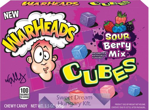 Warheads Sour Berry Mix Cubes 99g