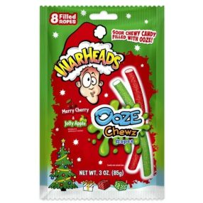 Warheads Ooze Chewz Ropes Merry Cherry&Jolly Apple 85g