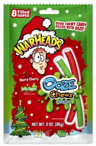 Warheads Ooze Chewz Ropes Merry Cherry&Jolly Apple 85g