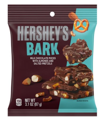 Hershey's Bark Milk Chocolate Pieces with Almond and Salted Pretzels 87g