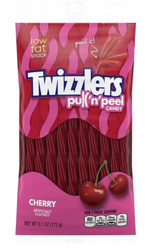 Twizzlers Pull 'n' Peel Cherry Gumicukor 172g