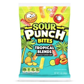 Sour Punch Bites Tropical Blends savanyú gumicukor 142g