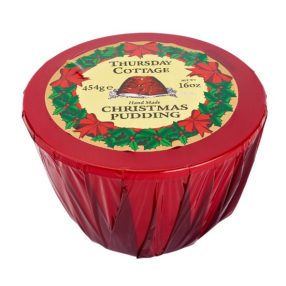   Thursday Cottage Christmas Pudding cellofán csomagolásban 454g