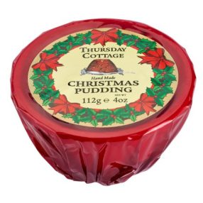   Thursday Cottage Christmas Pudding Cellofán csomagolásban 112g