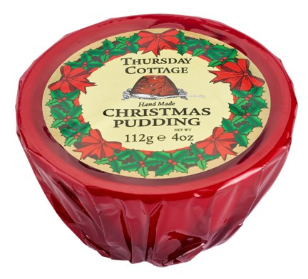 Thursday Cottage Christmas Pudding Cellofán csomagolásban 112g