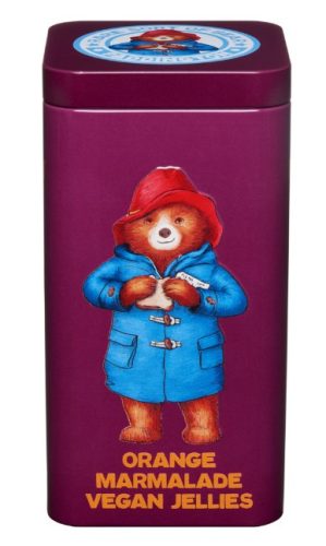 Paddington Mixed Vegan Jelllies Vegán zselécukorka fémdobozban 140g