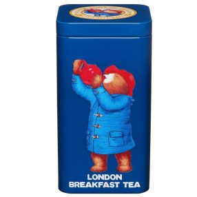   Paddington London Breakfast Tea Filteres fekete tea fémdobozban, 40 filter, 125g