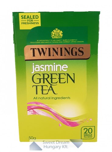 Twinings Jasmine Zöld tea jázmin ízesítéssel 20 filter, 40g