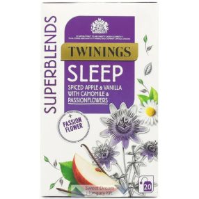   Twinings Superblends Sleep Fűszeres alma tea kamillával és golgotavirággal 20 filter, 30g / Minőségét megőrzi: 2026.11.30