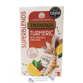   Twinings Superblends Turmeric Kurkuma tea naranccsal és csillagánizzsal 20 filter, 40g