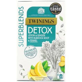 Twinings Superblends Detox Lemon&Ginger Tea 20 filter, 40g