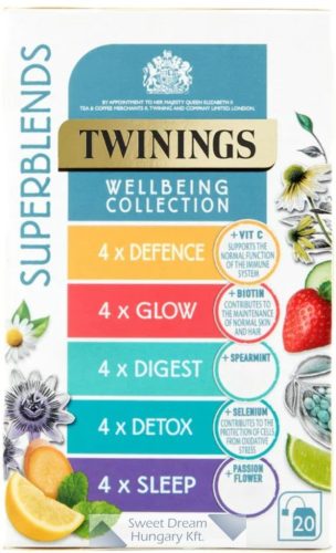 Twinings Superblends Wellbeing válogatás 20 filter, 37g
