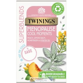   Twinings Superblends Menopause Cool Moments Peach, Lemon Balm, Honeybush Tea 20 filter, 40g / Minőségét megőrzi: 2026.10.31