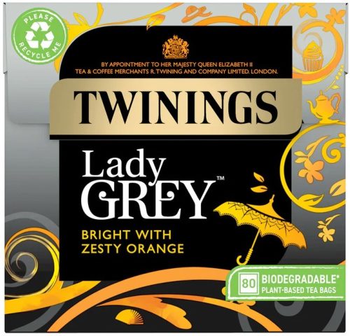 Twinings Lady Grey Tea, 80 filter, 200g