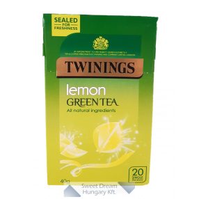   Twinings Green Lemon Zöld tea citrom ízesítéssel 20 filter, 40g / Minőségét megőrzi: 2026.12.31