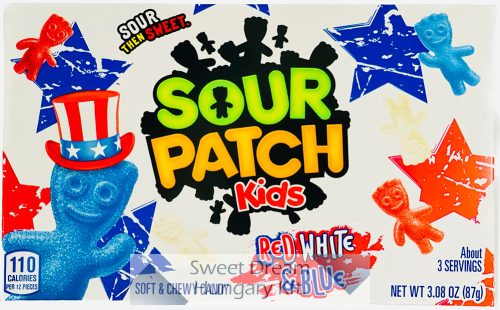 Sour Patch Kids Red White & Blue Savanyú gumicukor 87g