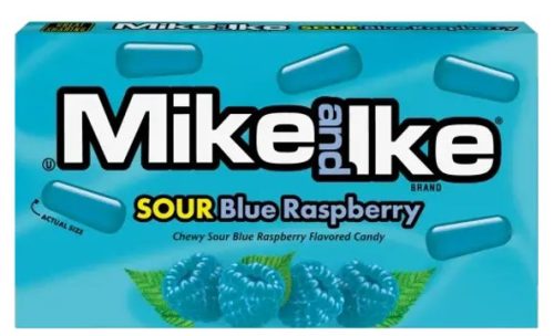 Mike and Ike Sour Blue Raspberry Cukorka 120g