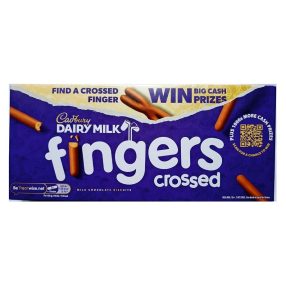 Cadbury Fingers Crossed Tejcsokoládés kekszrudak 114g