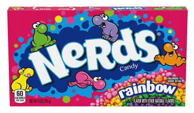 Nerds Rainbow Cukorka, dobozban 141g