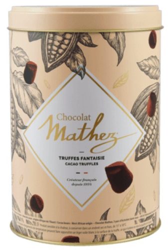 Mathez Pastel Tin Pink Trüffel kandírozott naranccsal 500g