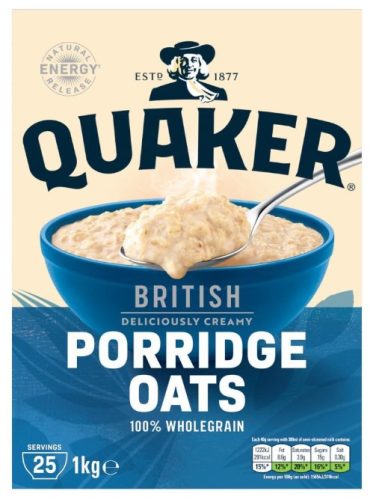 Quaker British Porridge Oats Zabkása 1kg