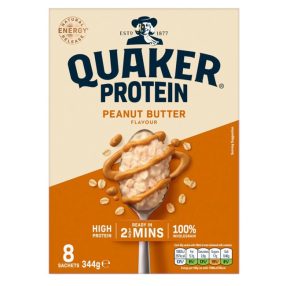 Quaker Protein Peanut Butter Porridge 8x43g, 344g