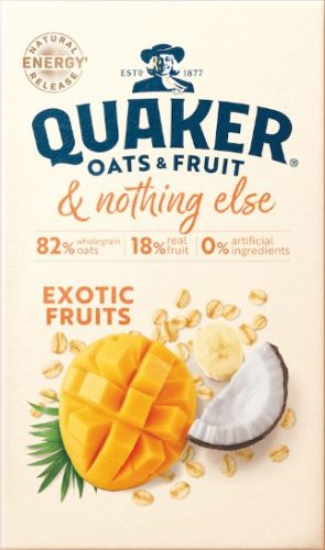 Quaker Oat Nothing Else Exotic Fruits Porridge 8x33g, 264g