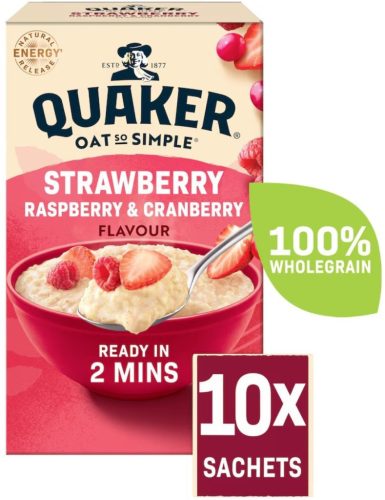 Quaker Oat So Simple Strawberry & Cranberry Porridge 10x33,9g, 339g