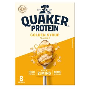 Quaker Protein Golden Syrup Porridge 8x43g, 344g