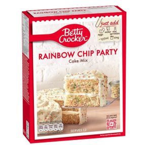 Betty Crocker Rainbow Chip Party Cake Mix Süteménypor 425g