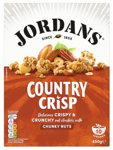 Jordans Country Crisp Chunky Nuts Granola többféle dióval 450g