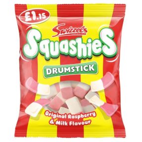 Swizzels Squashies Drumstick Original Raspberry & Milk 120g