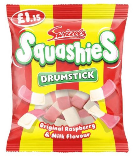 Swizzels Squashies Drumstick Original Raspberry & Milk 120g