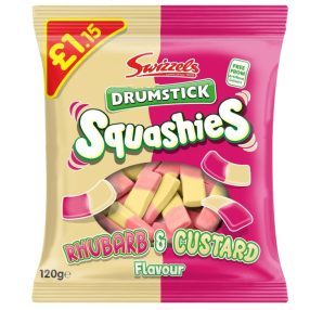 Swizzels Squashies Drumstick Rhubarb & Custard 120g