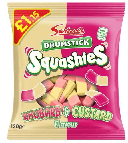 Swizzels Squashies Drumstick Rhubarb & Custard 120g