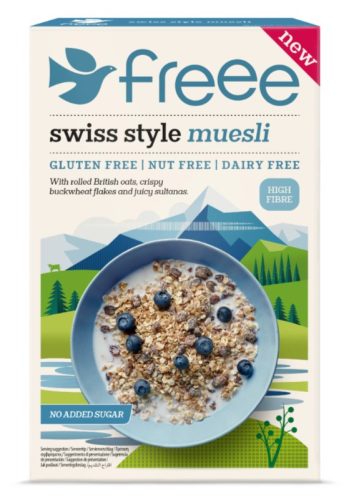 Freee Swiss Style Muesli Müzli hozzáadott cukor nélkül, gluténmentes 450g