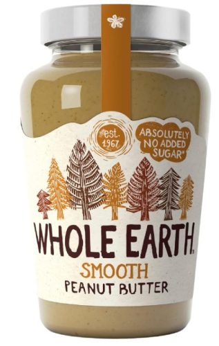 Whole Earth Smooth Mogyoróvaj hozzáadott cukor nélkül 340g