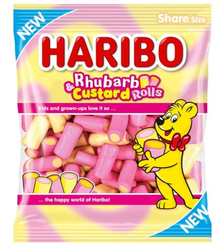 Haribo Rhubarb & Custard Rolls 140g
