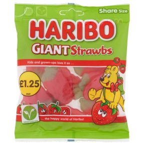 Haribo Giant Strawbs 140g