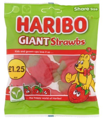 Haribo Giant Strawbs 140g
