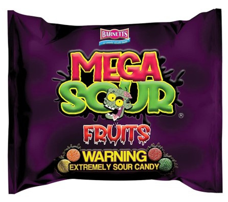 Barnetts Mega Sour Fruits Candy 104g