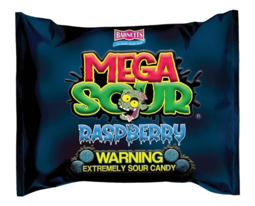 Mega Sour Barnetts Raspberry Candy 104g