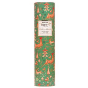 Farmhouse Biscuits Winter Animals Tube Lemon Orange 300g