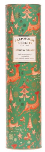 Farmhouse Biscuits Winter Animals Tube Lemon Orange 300g